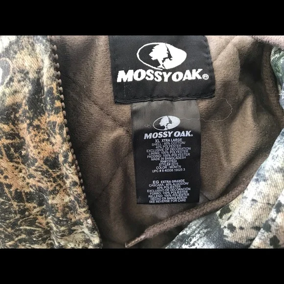 Mossy Oak Mountain Country Insulated Bomber Jacket Men’s NWT M, L, XL, 2XL - Picture 11 of 12